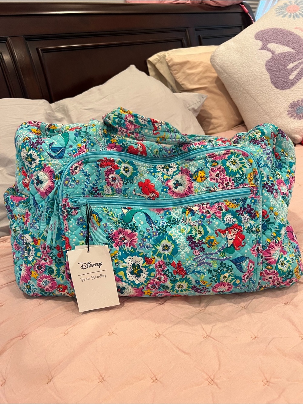 Vera Bradley Disney Ariel Little Mermaid Weekender Bag